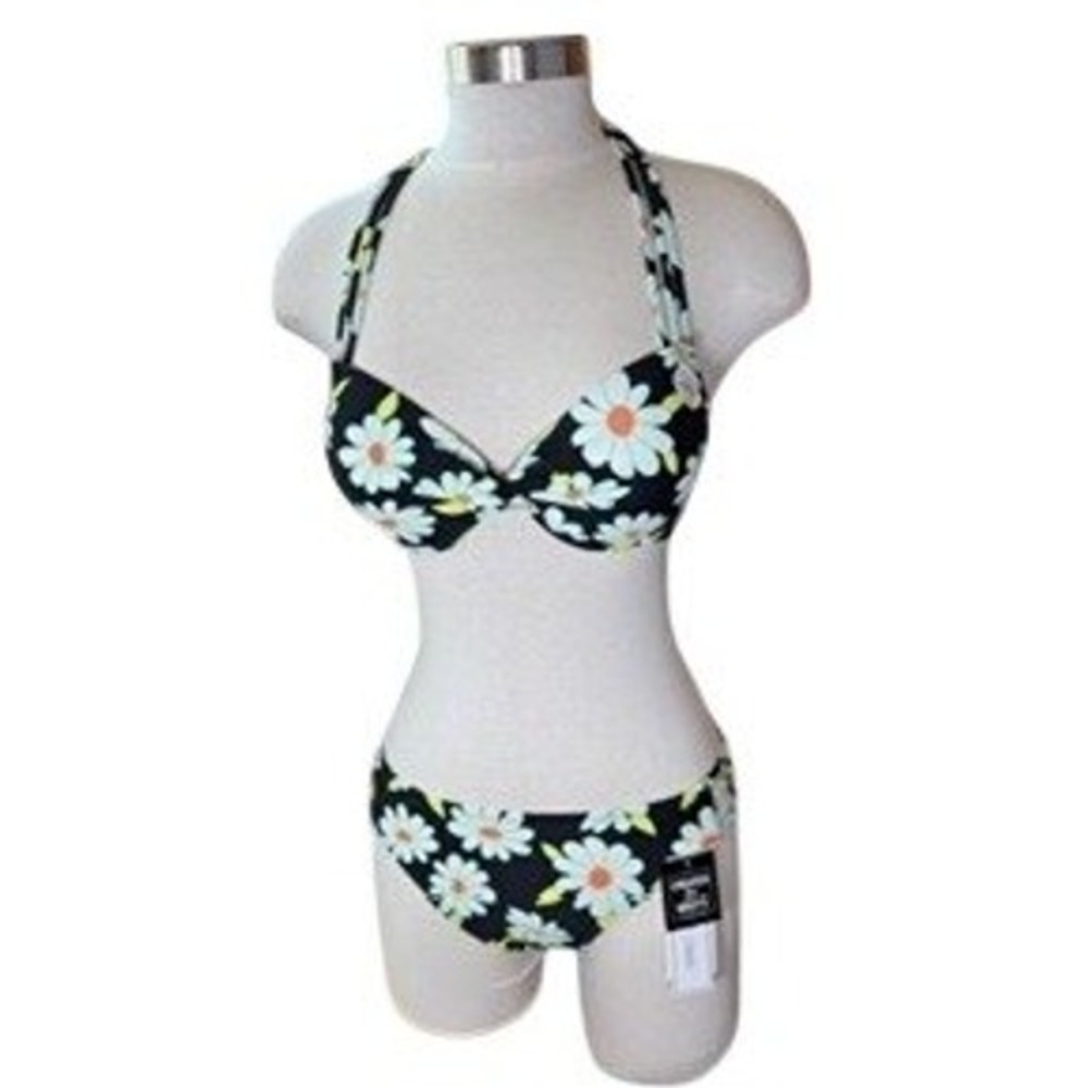 Salt & Cove Halter Bikini Set Women's Large